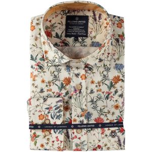 Fellows United Korte Mouw Overhemd Stretch Flowers Multicolor (51.6616 - 153)