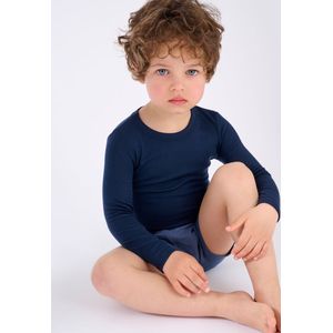 Damart - T-shirt met lange mouwen mix van Thermolactyl Sensitive - Kinderen - Blauw - 6 JAAR