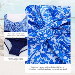 Eendelig Dames Badpak Met Buikcontrole en V-hals - Comfortabele Monokini Badmode