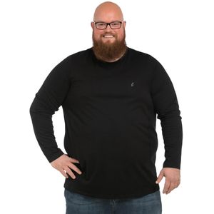 Alca 1-pack T Shirt heren lange mouw Ronde hals Blauw 2XL-B buikmaat 121 -126 cm. Het perfect passende Tshirt voor een buikmaatje meer.