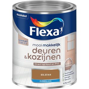 Flexa - Mooi Makkelijk Deuren & Kozijnen Zijdeglans - Muurverf - E5.37.44 - Mengverf - 0.75 Liter