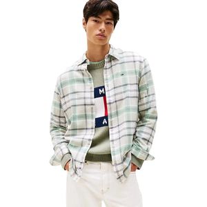 Tommy Jeans - TJM REG FLANNEL CHECK SHIRT - Overshirt - Groen