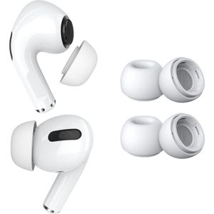 MMOBIEL - Vervangende Oordopjes - Antislip Siliconen - Wit - Geschikt voor AirPods Pro