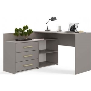 Hoekbureau met lades Klei