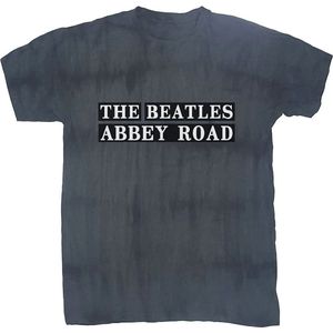 The Beatles - Abbey Road Sign Heren T-shirt - L - Zwart