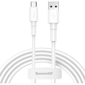 Baseus USB-A naar USB type-C kabel - Synchroniseren Opladen Wit