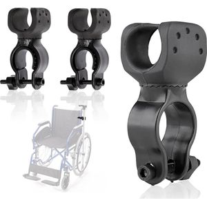Stokhouder - Universele Krukhouder - 3 Stuks - Voor Scootmobiel Rolstoel Fiets Rollator