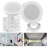 Power Dynamics - A50 - Badkamerspeakerset - Wit - Bluetooth - Waterbestendig