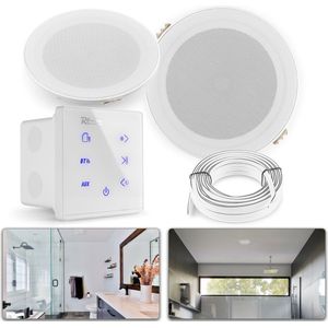 Power Dynamics - A50 - Badkamerspeakerset - Wit - Bluetooth - Waterbestendig