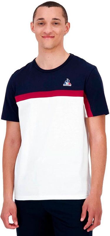 Le Coq Sportif - Tri Sp N°2 - T-shirt - Driekleurig - Korte Mouwen