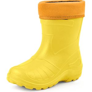 Ladeheid LA-KL-050 Kinder Regenlaarzen - Rubber - met Binnenschoen - EVA - Wasbare Binnenschoen - Zonnig - 24