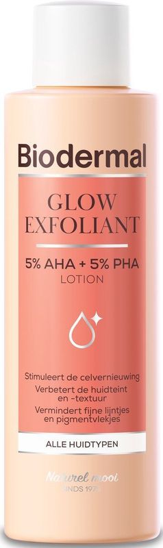 Biodermal Glow Exfoliant - een milde, effectieve exfoliërende lotion - Parfumvrij - 150 ml