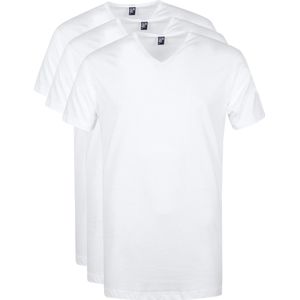 Alan Red - Vermont T-Shirt V-Hals Wit 3 pack - Heren - Maat M - Regular-fit