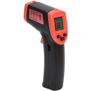 Infraroodthermometer voor Contactloze Temperatuurmeting in Rood - LCD-display - Ideaal voor Koken - Digitale Thermometer - Infraroodtechnologie - Gezondheidszorg.