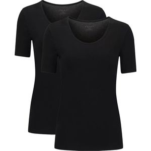 FALKE T-Shirt 2-PACK Daily Comfort Dames 69100 3000 black