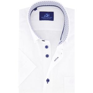 Eden Valley - Overhemd - Wit - Katoen/Polyester - Korte Mouw