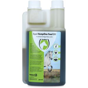 Excellent Equi HempOne Feed Oil - Ondersteunt een optimale darmwerking en een goede gezondheid - Geschikt voor paarden - 500ml