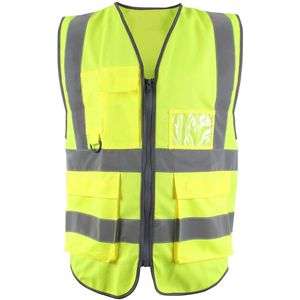 Premium Hi-Vis Geel Mouwloos Vest met EN Certificering - 4XL
