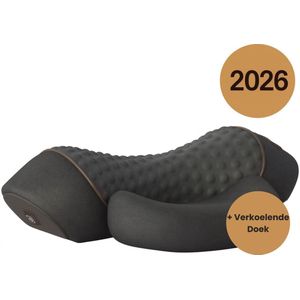 3-in-1 Nekmassage Apparaat met Warmtefunctie – Massagekussen voor Nek & Rug – Elektrische Nekmassager – Ergonomisch Ontwerp – Inclusief Verkoelende Doek