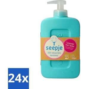 Seepje - Handzeep - Zachte Geur - Lavendel met Tonka - 300 ml - Voordeelverpakking - 24 stuks