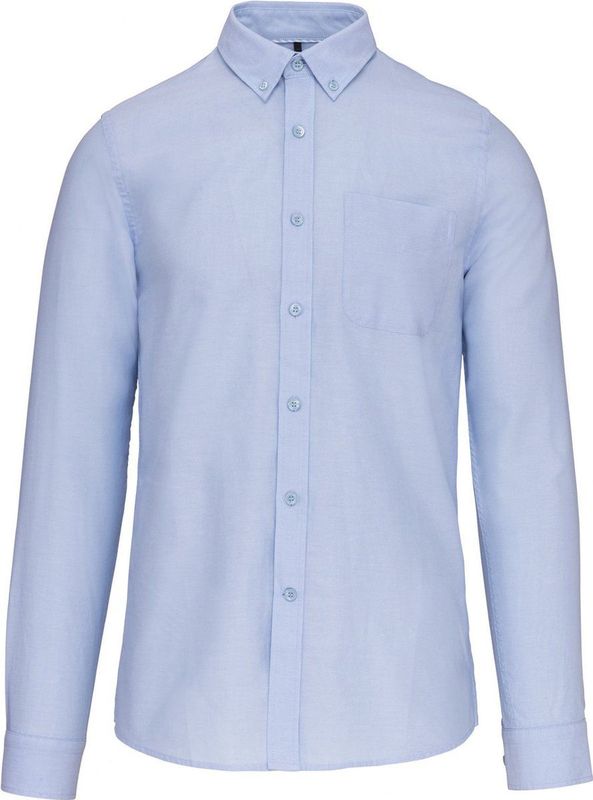 Kariban Heren Oxford overhemd lange mouwen K516 - Oxford Blue - L
