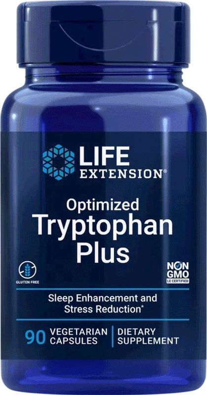 Life Extension - Geoptimaliseerde Tryptofaan Plus - 90 Capsules - Voedingssupplementen