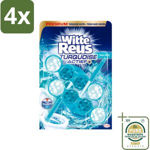 Witte Reus - Turquoise Actief Toiletblok - 2 Toiletblokken - Voordeelverpakking - 4 stuks - Fris toilet - Turquoise toilet