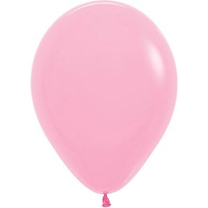 Ballon 30 cm, bubblegum roze, Sempertex kwaliteit