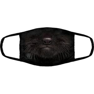 The mountain niet-medisch mondmasker, dierenprint, black kitten face