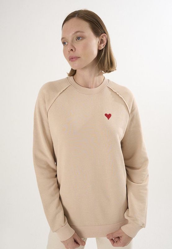 Felix Hardy Sweatshirt  beige / rood