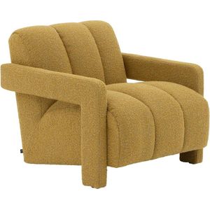 Goossens Fauteuil You - Stof - Geel