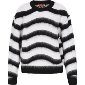 myMo - ROCKS - Trui - Zwart/Wit - Gestreept