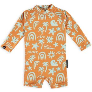 Beach & Bandits - UV Babypakje - Tropical Vibes Blue - Maat XS