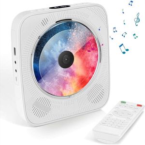 Draagbare CD-Speler Wandmontage Bluetooth Afstandsbediening HiFi