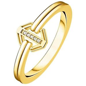 Thomas Sabo Dames Dames ring 925 sterling zilver sterling zilver diamant 54 Goud 32000452