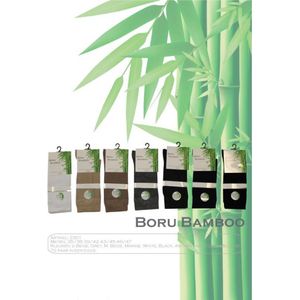 Boru Bamboe Sokken Donker Beige 3 paar-43/45