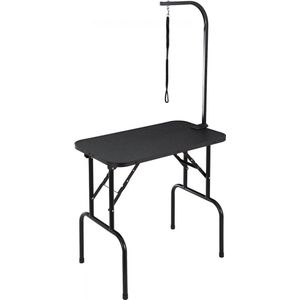 Verzorgingstafel 875x472x1533mm Scheertafel RVS Hondenverzorgingstafel 99,8kg Laadvermogen Kaptafel Hond Opvouwbare Dierenverzorgingstafel 807,7x459,7mm Bureaublad Ideaal voor het baden Trimmen Drogen Borstelen
