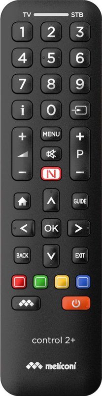 Meliconi - Control 2+ IR - Afstandsbediening - Zwart