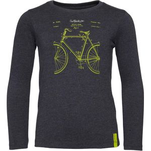 Donkerblauw kinder t-shirt 122-128 van zacht katoen