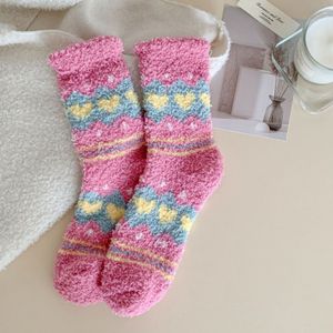 Herfst/Wintersokken - Sokken van koraalfleece - Vloersokken - Dikke, warme wintersokken - Comfortabel - Sokken voor thuis - Sokken - Herfst/Winter benodigdheden - Casual sokken - Voeg toe aan de herfst/wintersfeer