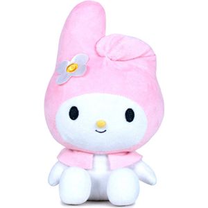 Melody Hello Kitty Pluche Knuffel 44 cm - Kuromi {Hello Kitty roze pink Plush Toy | Speelgoed Knuffeldier voor kinderen meisjes | Kat Cat Kitten}