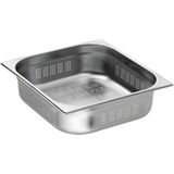 Bartscher - A103100 - GN Bak - Zilver - Geperforeerd - Inhoud 9L - Gastronomie Norm 2/3