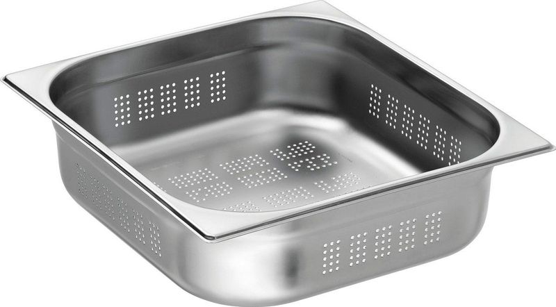 Bartscher - A103100 - GN Bak - Zilver - Geperforeerd - Inhoud 9L - Gastronomie Norm 2/3