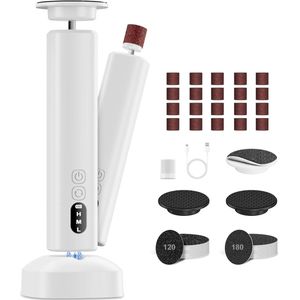 Elektrische eeltvijlen - Elektrische pedicurevoetfrees, professioneel houteindverwijderaar - 6-snelheid aanpasbare elektrische voetfrees - oplaadbaar voor scheuren voeten en hielen