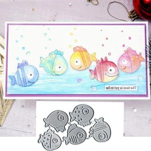 Leuke Vis Metalen Die Cuts - Set van 5 stuks