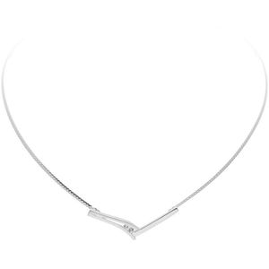 Classics & More - Zilveren Collier - Mat/poly zirk