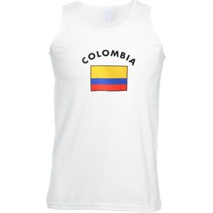 Witte heren tanktop Colombia 2xl