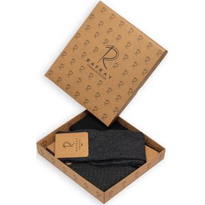 RAFRAY Heren Sokken – Klassieke Grijze Patronen – Cadeaubox – 3 Paar – Maat 40-44