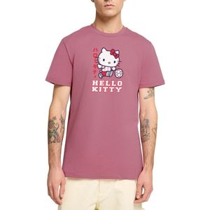 Hello Kitty Speelt Voetbal Premium T Shirt Heren