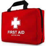 Active Era - EHBO Kit - Rood - 90 Items - Waterdicht - 24x9x18cm